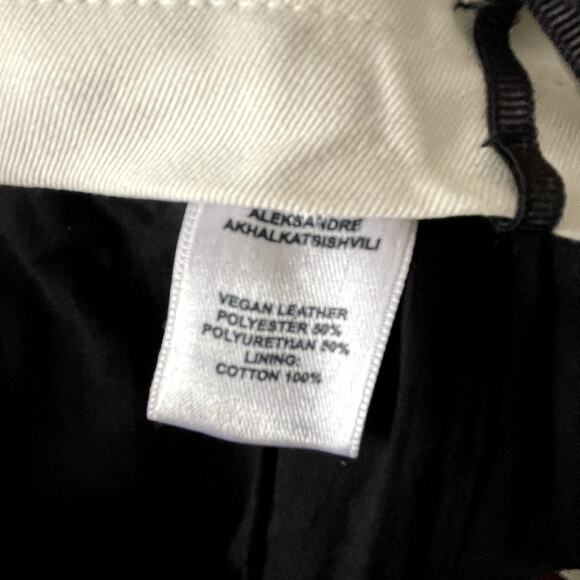 Aleksandre Akhalkatsishvili Low Waisted Faux Leather Pants Bordeaux XL EUC - Picture 6 of 7